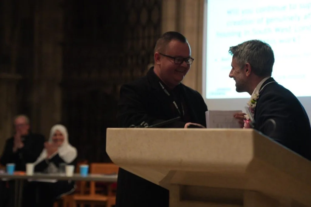 HA South London Citizens greeting on stage