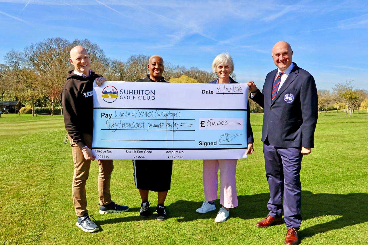 Surbiton Golf Club Raises £50,000 for YMCA Surbiton’s Move On Grant